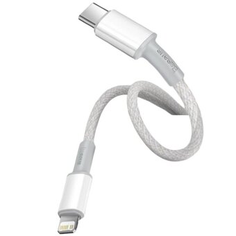  Кабель Baseus CATLGD-A02 High Density Braided Fast Charging Data Cable Type-C to iP PD 20W 2m White 