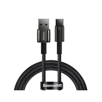  Кабель Baseus CAWJ000001 Tungsten Gold Fast Charging Data Cable USB to Type-C 100W 1m Black 