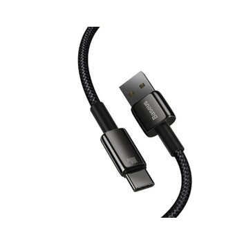  Кабель Baseus CAWJ000001 Tungsten Gold Fast Charging Data Cable USB to Type-C 100W 1m Black 