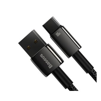  Кабель Baseus CAWJ000001 Tungsten Gold Fast Charging Data Cable USB to Type-C 100W 1m Black 
