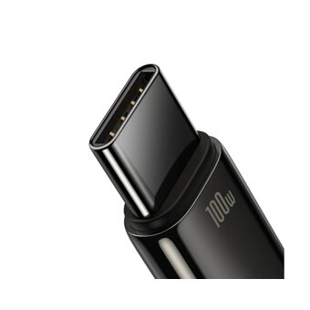  Кабель Baseus CAWJ000001 Tungsten Gold Fast Charging Data Cable USB to Type-C 100W 1m Black 