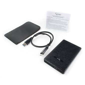  Внешний корпус Gembird EE2-U3S-30P 2.5" черный, USB 3.0, SATA, до 2 Тб, пластик 