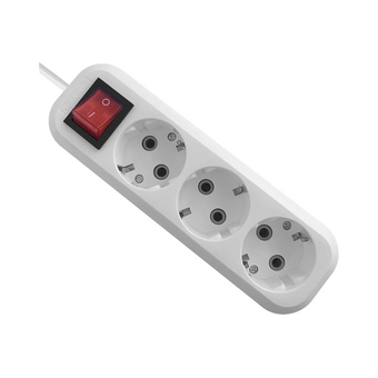  Удлинитель DEFENDER L330 (99360) 16А, 5м, заземление, выключ 