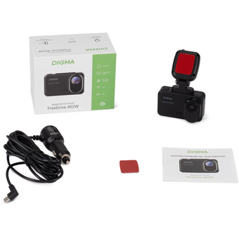 Видеорегистратор Digma FreeDrive 402W черный 