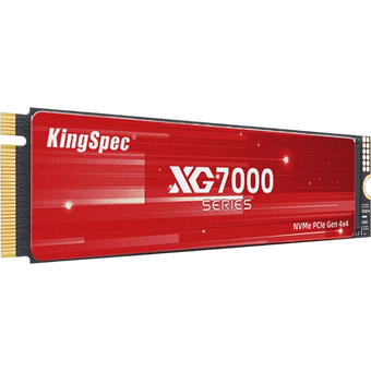  SSD KingSpec XG7000 Series (XG7000-8TB) 8.0Tb M.2 (PCI-E 4.0 x4, up to 7400/6600MBs, 3D TLC, 4000TBW 
