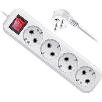  Удлинитель DEFENDER L340 (99363) 16А, 5м, заземление, выключ 