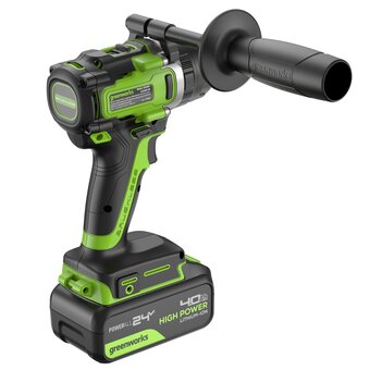  Дрель-шуруповерт Greenworks GD24DD140 (3707607CUD) с АКБ и ЗУ 