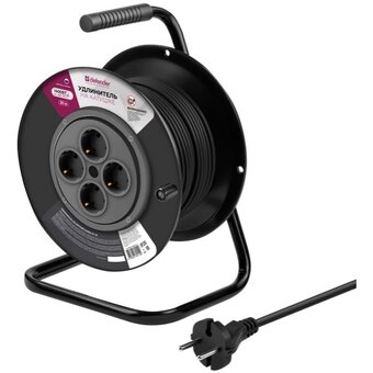  Удлинитель на катушке DEFENDER ExtR2G-01-30 (99854) 6А, 30м, без заземления 