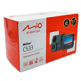  Видеорегистратор Mio MiVue C533 черный 2Mpix 1080x1920 1080p 150гр. GPS 