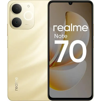  Смартфон Realme Note 70 6/128Gb золотистый 