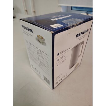  УЦ Электрочайник RENOVA KT17S-05W нерж (плохая упаковка, б/у, нет документации, замена крышки) 