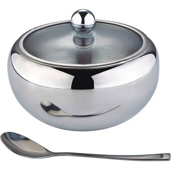  Сахарница с ложкой ZEIDAN Z-1108 нержавеющая сталь 