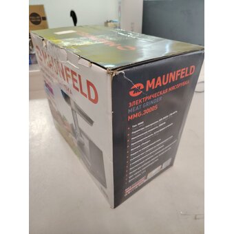 УЦ Мясорубка MAUNFELD MMG.3000S, металлик (плохая упаковка, б/у, замена мотора) 