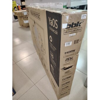  УЦ Телевизор BBK 55LED-8259/UTS2C (B) черный (плохая упаковка, замена декодера и пульта) 