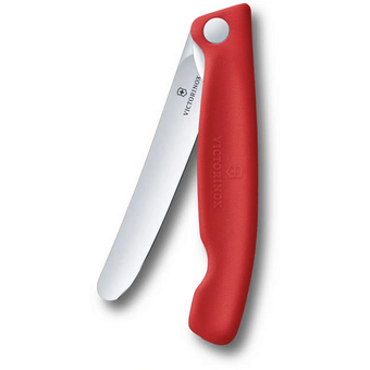  Нож кухонный Victorinox Swiss Classic 6.7801.FC1 стальной столовый лезв.110мм прямая заточка красный карт.коробка 