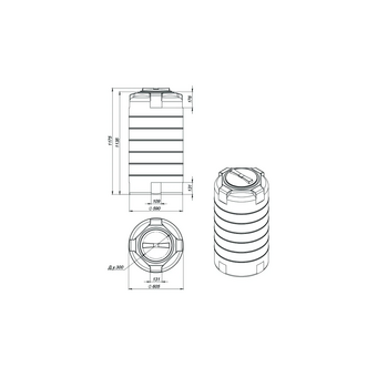  Емкость Экопром T 107.0300.601.0 300 синий 