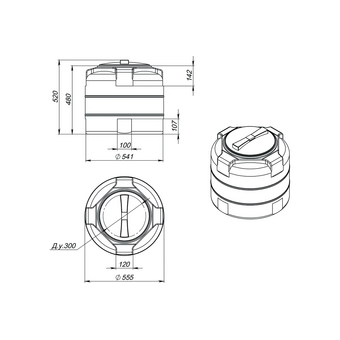  Емкость Экопром T 107.0100.601.0 100 синий 
