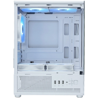  Корпус XASTRA Q300M 5ARGB-C6 White (Q300M-5FC12A-C6-WH) mATX/Aquarium/Screewless/ 5x120mm ARGB PWM FC fans/Argb+PWM Hub 6port 