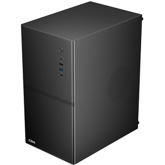  Корпус CBR V863 (PCC-MATX-V863-WPSU), без БП, mATX Minitower, 1*USB 3.0 Type C, 1*USB 3.0, 1*USB 2.0, HD Audio+Mic, Black 