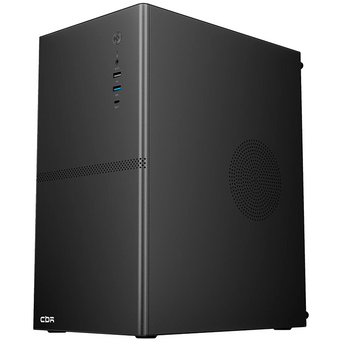  Корпус CBR V863 (PCC-MATX-V863-WPSU), без БП, mATX Minitower, 1*USB 3.0 Type C, 1*USB 3.0, 1*USB 2.0, HD Audio+Mic, Black 