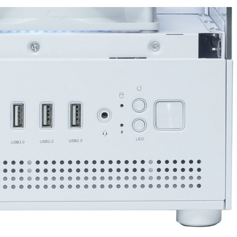  Корпус XASTRA Q300M 5ARGB-C6 White (Q300M-5FC12A-C6-WH) mATX/Aquarium/Screewless/ 5x120mm ARGB PWM FC fans/Argb+PWM Hub 6port 