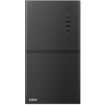  Корпус CBR V863 (PCC-MATX-V863-WPSU), без БП, mATX Minitower, 1*USB 3.0 Type C, 1*USB 3.0, 1*USB 2.0, HD Audio+Mic, Black 