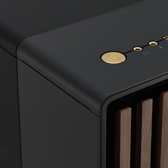  Корпус Fractal Design FD-C-NOR1C-01 без БП North, Midi-Tower, 2x140mm, 2xUSB-A 3.2 + 1xUSB Type-C ATX, mITX Wood panel, Charcoal Blac 