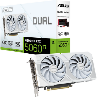  Видеокарта ASUS RTX5060Ti (Dual-RTX5060Ti-O16G-White) 90YV0MH6-M0NA00 