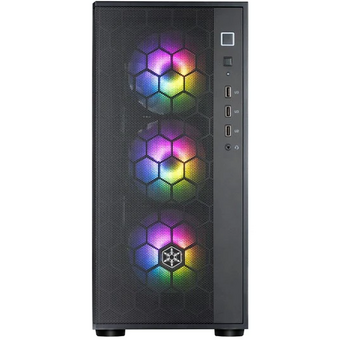  Корпус ATX SILVERSTONE Fara SST-FAR1B-PRO-V2 (G410FAR1BPRO022), Midi-Tower, без БП, черный 