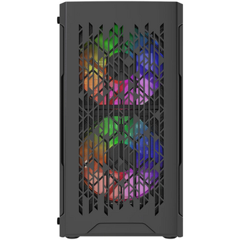  Корпус Powercase Mistral Micro D3B ARGB V2 (CMMDB-A3-V2), Tempered Glass, 2x 140mm ARGB PWM+1x 120mm ARGB PWM, чёрный, mATX 