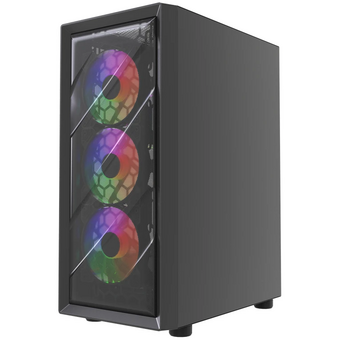  Корпус Powercase Mistral EA21 (CMAEA21-L4), Tempered Glass, 4x 120mm FRGB Fan, чёрный, ATX 