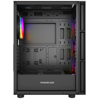  Корпус Powercase Mistral EA17 (CMAEA17-A4), Tempered Glass, 4x 120mm ARGB PWM Fan, чёрный, ATX 