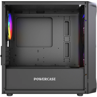  Корпус Powercase Mistral Micro A3B ARGB V2 (CMMAB-A3-V2), Tempered Glass, 2x 140mm ARGB PWM+1x 120mm ARGB PWM, чёрный, mATX 
