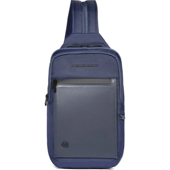  Рюкзак-слинг Piquadro Orion CA6625S136/BLU синий ткань 