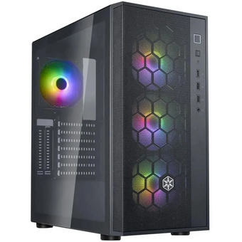  Корпус ATX SILVERSTONE Fara SST-FAR1B-PRO-V2 (G410FAR1BPRO022), Midi-Tower, без БП, черный 