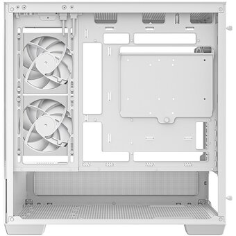  Корпус Deepcool CG380 3F WH без БП, боковое окно (панорама), 3x120mm ARGB PWM вентилятора, белый, mATX 