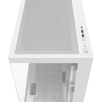  Корпус Deepcool CG380 3F WH без БП, боковое окно (панорама), 3x120mm ARGB PWM вентилятора, белый, mATX 