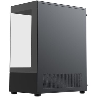  Корпус XASTRA Q300M 5ARGB-C6 Black (Q300M-5FC12A-C6) mATX/Aquarium/Screewless/ 5x120mm ARGB PWM FC fans/Argb+PWM Hub 6port 