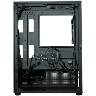  Корпус XASTRA Q300M 5ARGB-C6 Black (Q300M-5FC12A-C6) mATX/Aquarium/Screewless/ 5x120mm ARGB PWM FC fans/Argb+PWM Hub 6port 