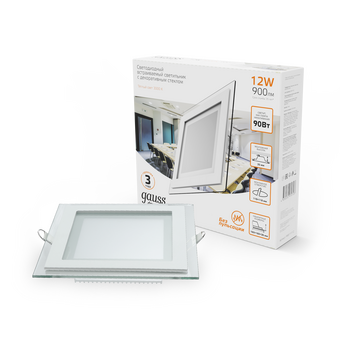  Светильник потолочный GAUSS 948111112 12Вт, белый 