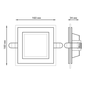  Светильник потолочный GAUSS 948111112 12Вт, белый 