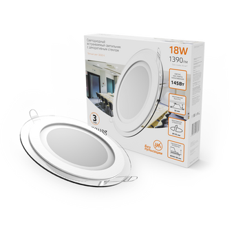  Светильник потолочный GAUSS 947111118 18Вт, белый 