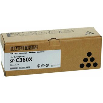  Картридж лазерный Ricoh SP C360X 408250 черный 10000стр для Ricoh SP C361SFNw 
