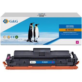  Картридж лазерный G&G GG-W2303X (W2303X) пурпурный (5500стр.) для HP CLJ Pro 4203/MFP 4303 