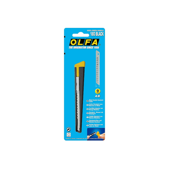  Нож OLFA OL-180-Black 9мм 