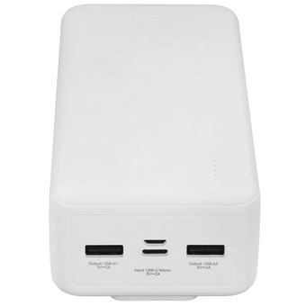  Аккумулятор внешний резервный HOCO J118B Speed energy with cable 30000mAh белый 