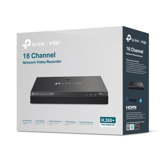  IP-камера TP-Link VIGI NVR2016H-16MP, 16 Channel PoE+ Network Video Recorder 