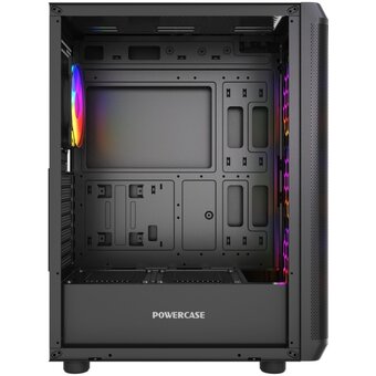  Корпус Powercase Mistral EA22 (CMAEA22-L4), Tempered Glass, 4x 120mm FRGB Fan, чёрный, ATX 