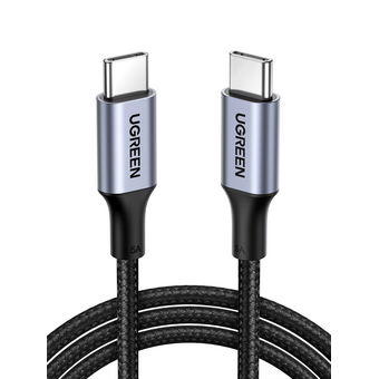  Кабель UGREEN US316 (20478) USB-C 2.0 to USB-C 2.0 5A Data Cable 0,5m Black 
