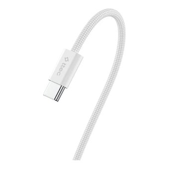  Кабель TTEC 2DK54B AlumiCable 60W Type-C Type-C Fast Charge Cable 100cm White 